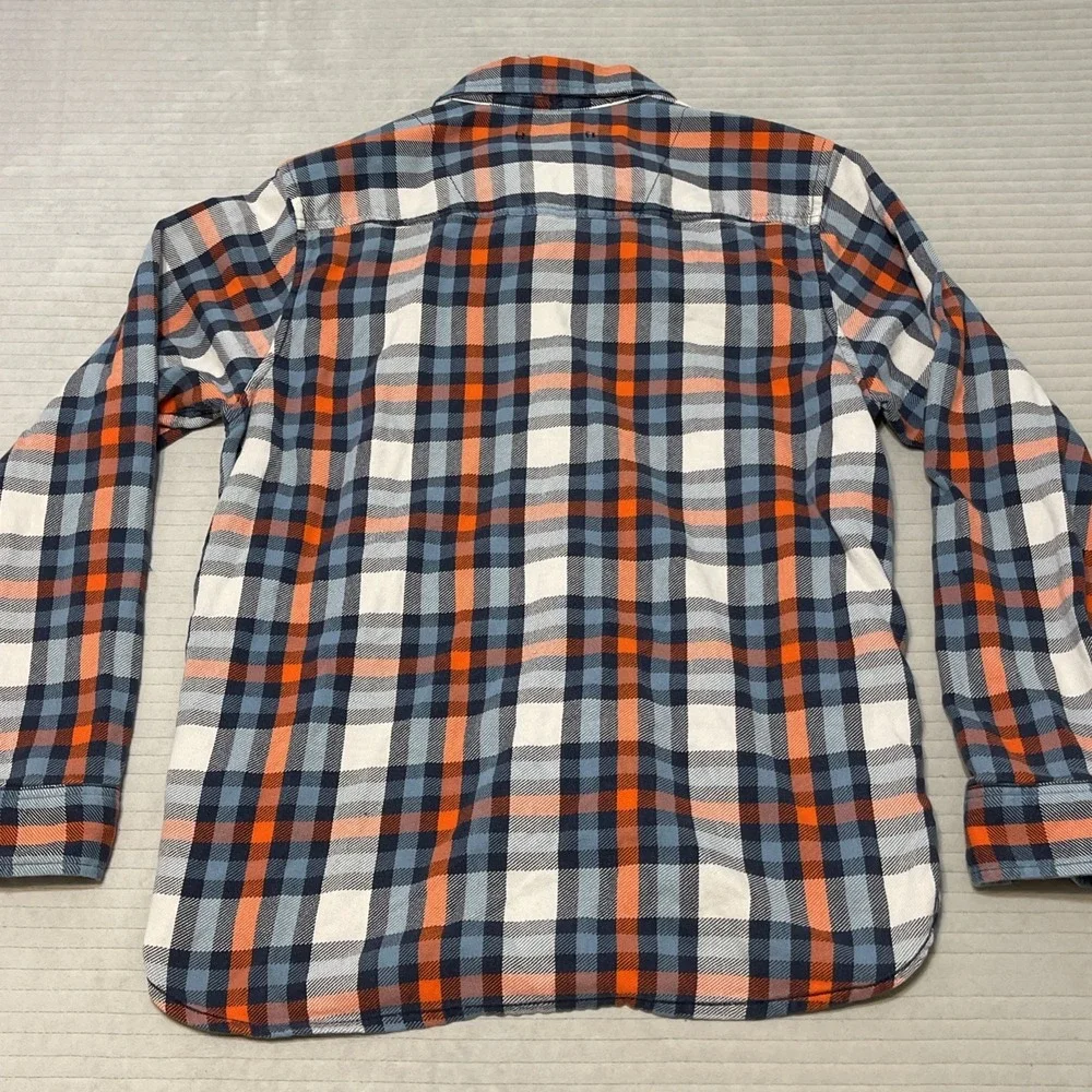 The North Face Flannel Mens M Plaid Lined Collar Band Outdoor Heavy